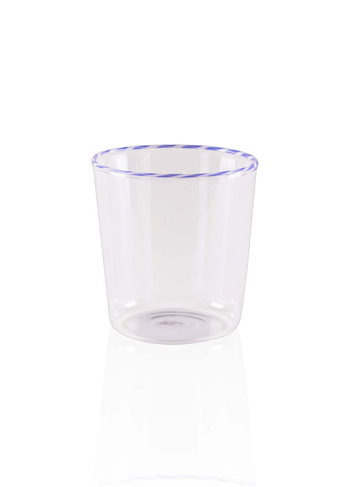 Hermia Vaso de Vidrio Azul 300 ml